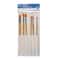 Long Handle Gold Synthetic Paintbrush Set By Artist's Loft® Necessities™